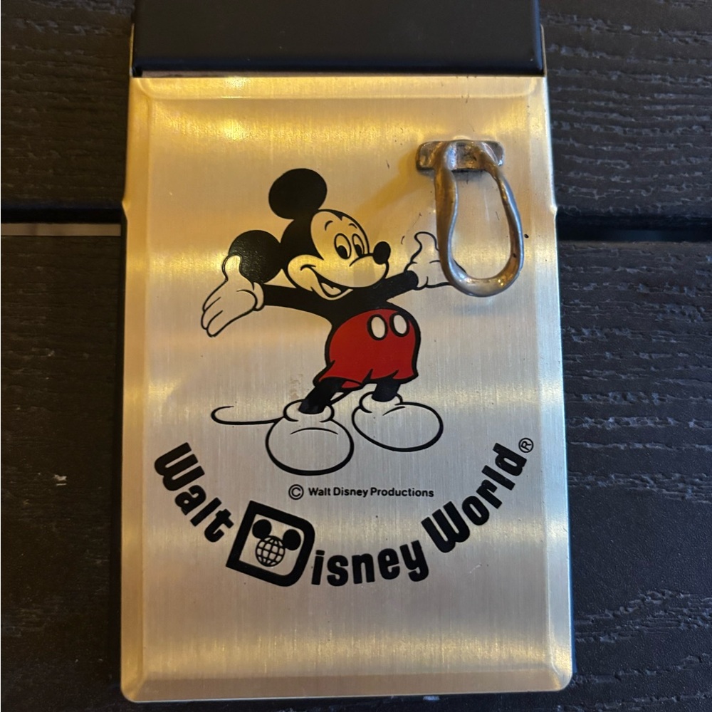 Disney Mickey Mouse Vintage Metal Notepad